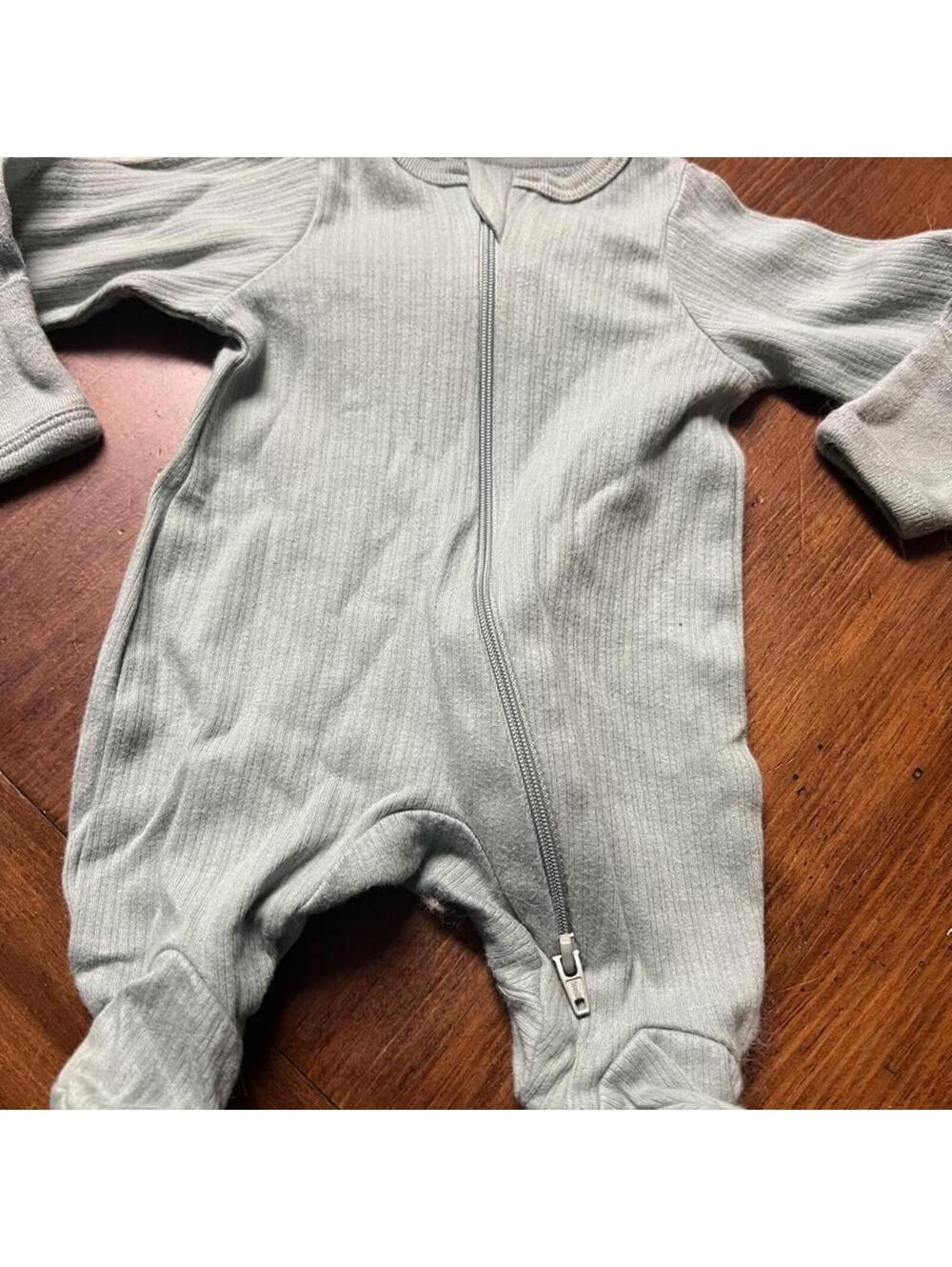 Wonder Nation Kid's Blue and Grey Sleepsuits-babygrow